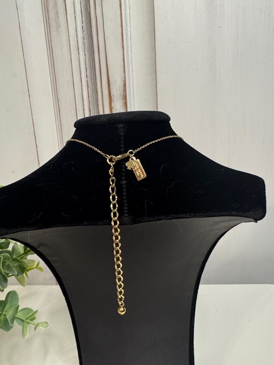 Kate spade 12k Gold-Plated Initials Pendant Necklace, 17" + 3" Extender - Picture 2 of 4